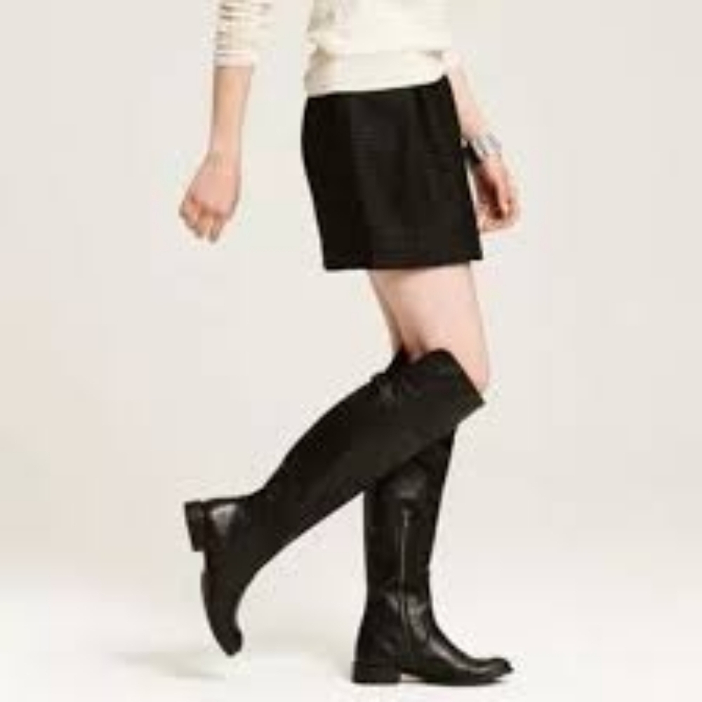 Frye Shirley 7 / 7.5 black leather over the knee boots